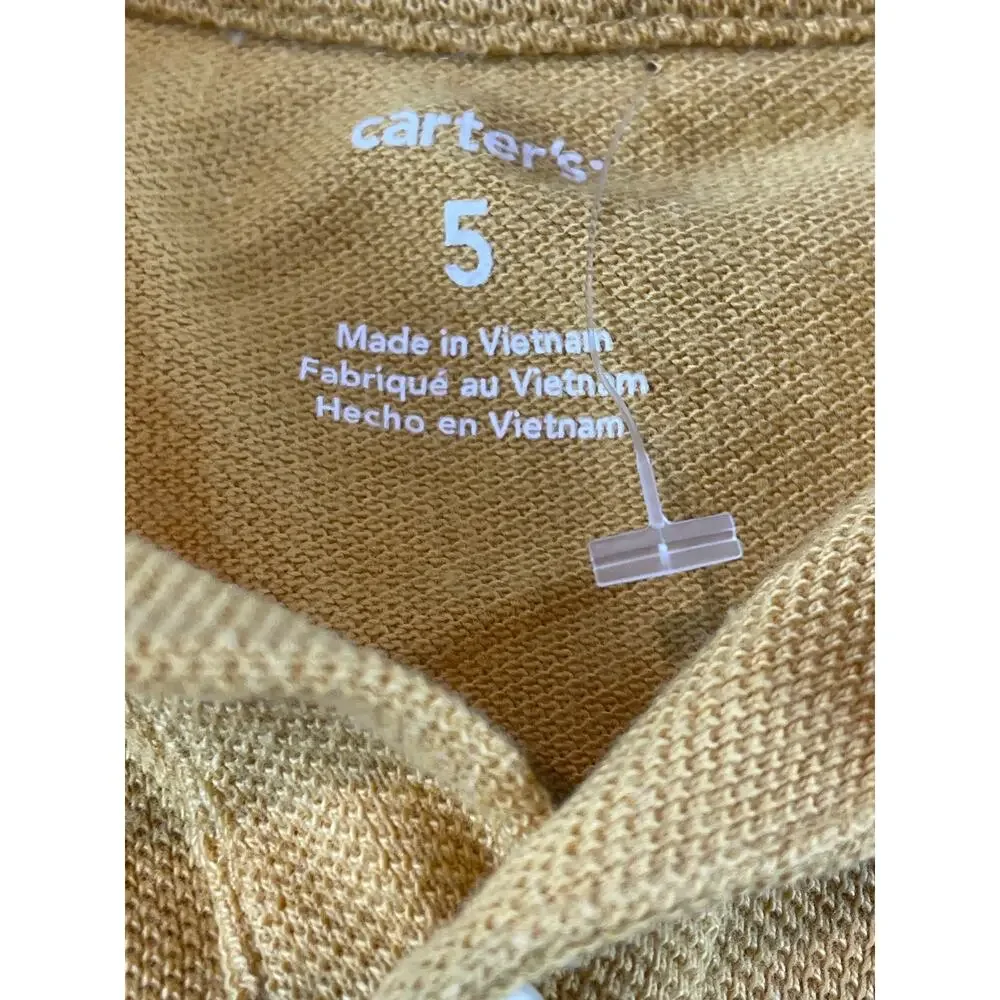 Carter's Polo Size 5 Boys Golden Yellow